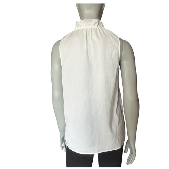 🆕 J.CREW white ruffle V-neck blouse NWT - Picture 2 of 13